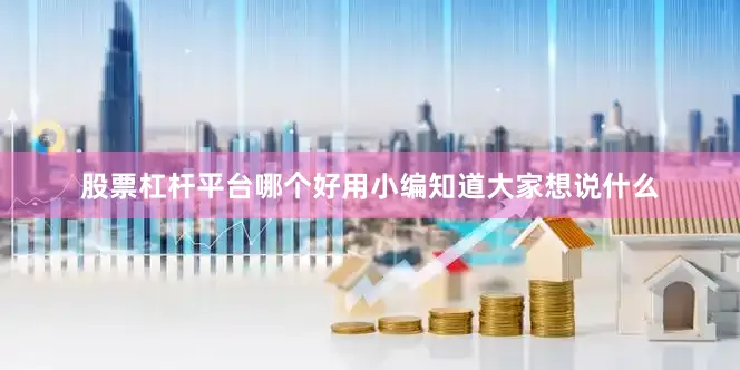 股票杠杆平台哪个好用小编知道大家想说什么
